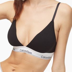 calvin klein triangle bralette